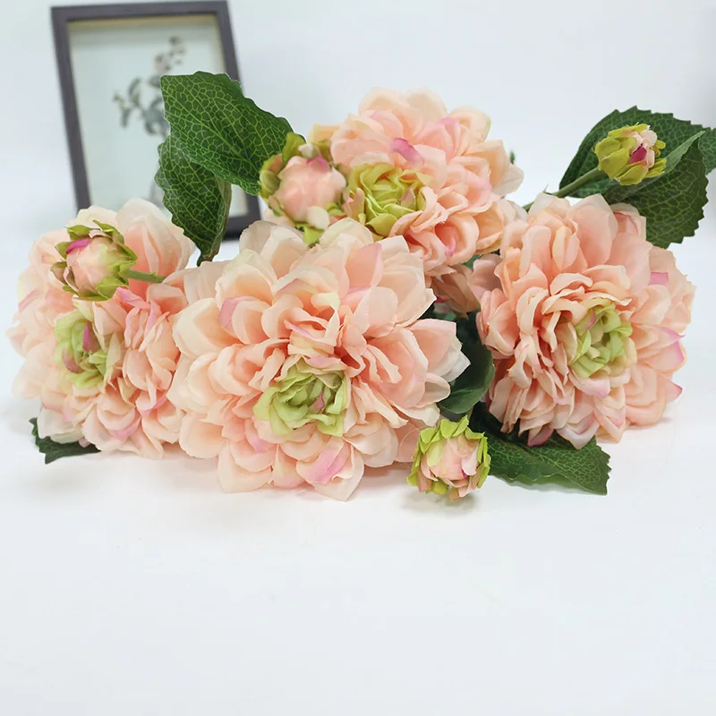 

fake silk flowers dahlia artificial flower wedding decoration party home table decoration supplies DIY wreaths