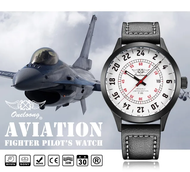 Aviator Watch top sports brand ONELOONG pilot watch Aviador Relogio Men Military Aviator Watch top sports brand ONELOONG pilot watch Aviador Relogio Men Military