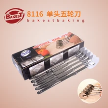 BAKEST 5 колес инструмент для приготовления пищи ролик для пиццы из нержавеющей стали нож для выпечки