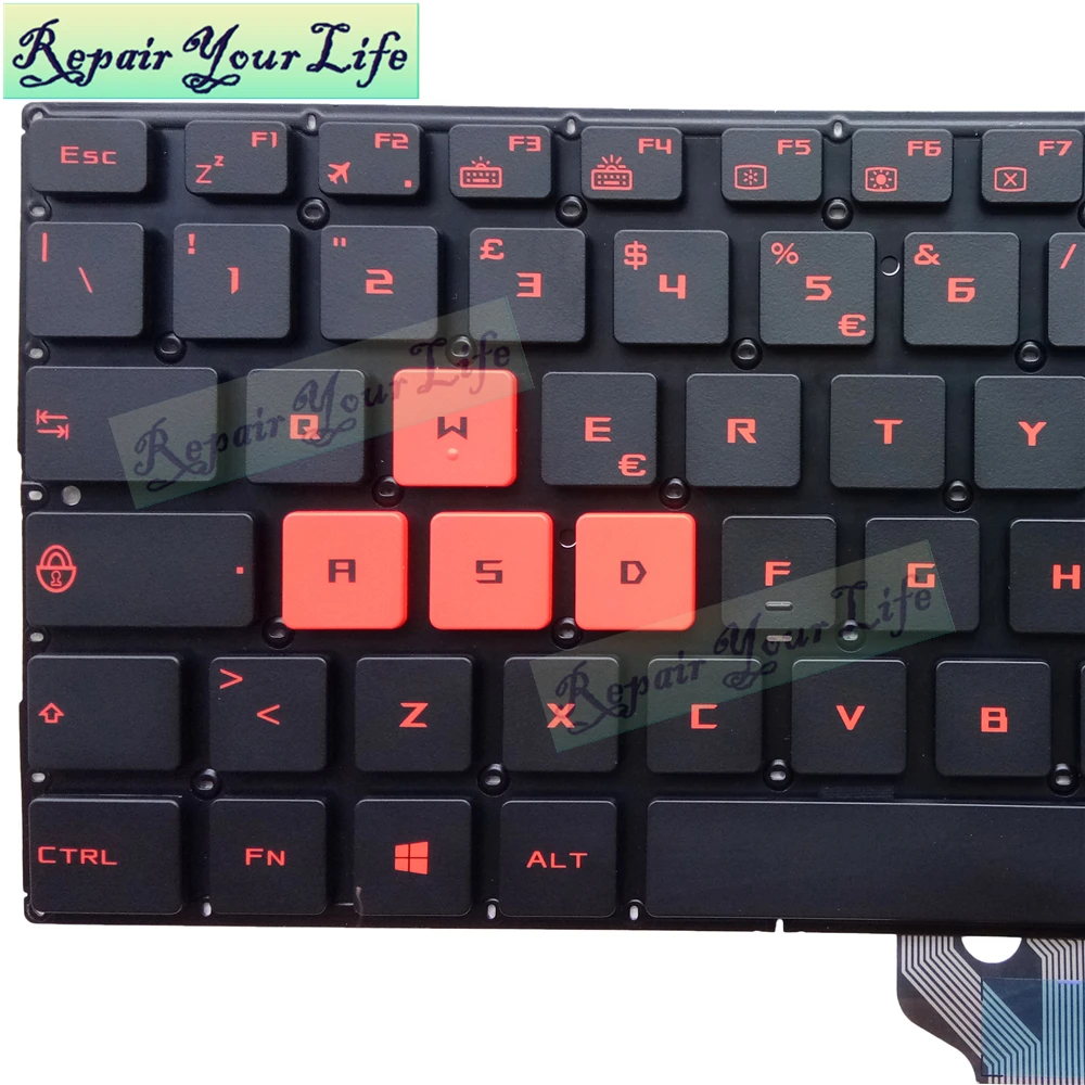 Teclado Backlight Original para Asus Laptop Rog Strix Itália it Reino Unido Gl502 Gl502v Gl502vm Gl502vt Gl502vy Jogos Original - Imagem 4
