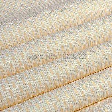 

3d wallpaper Modern Pvc vinyl Yellow/Grey stripe plaid wallpaper roll fine home background wall decor bedroom papel de parede