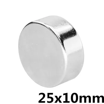 

1pc Neodymium magnet 25x10 mm super strong round rare earth magnetic 25*10 powerful permanent magnet