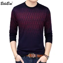 BOLUBAO, модный мужской свитер, весенний повседневный мужской свитер, однотонный, в полоску, облегающий, с принтом, мужской свитер
