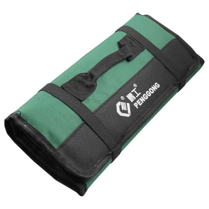 Многофункциональный водонепроницаемый Оксфорд ручки для переноски складной рулон сумки Портативный Инструментарий инструмент для хранения металлический аппаратный мешок для фурнитуры - Цвет: Army Green