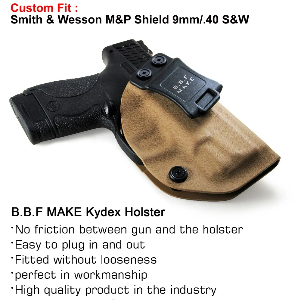 Б. Б. Ф. Сделать IWB KYDEX кобура подходит: M & P щит 9 мм/. 40 s & w охотничья кобура скрытый чехол для переноски