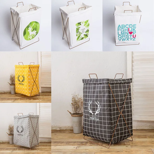 

16 Styles Laundry Basket Dirty Clothes hamper Children Folding Toy Storage Basket portable Kids Laundry Organizer Free ship