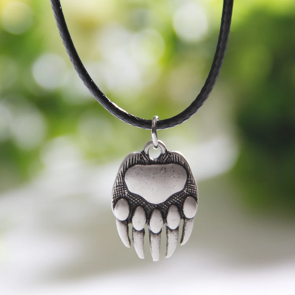Beruang Paw Print Kalung Paw Print 