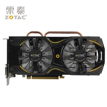 Оригинальная видеокарта ZOTAC GeForce GTX950-2GD5 Thunderbolt HA 128 бит GDDR5, видеокарты для nVIDIA GTX 900 950 2G 6610 МГц 2 Гб