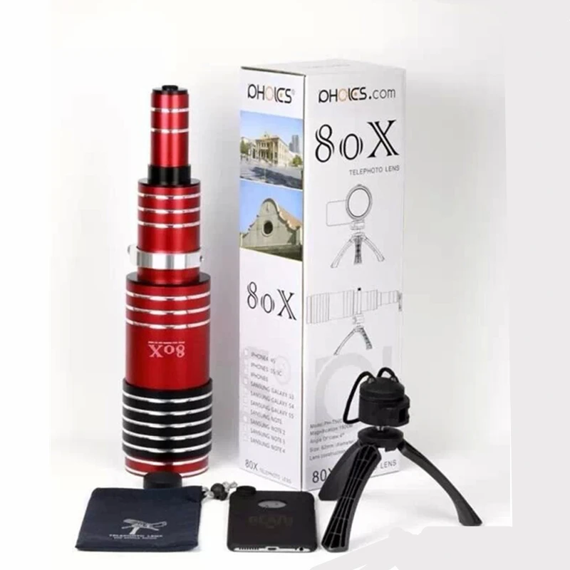 80x zoom lens for mobile