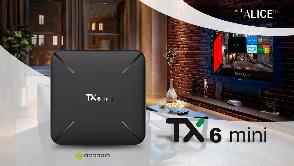 Tanix TX6 Мини Android 9,0 ТВ приставка Allwinner H6 2 Гб ОЗУ 16 Гб ПЗУ USB3.0 Поддержка 6 к H.265 2,4 ГГц WiFi медиаплеер ТВ приставка