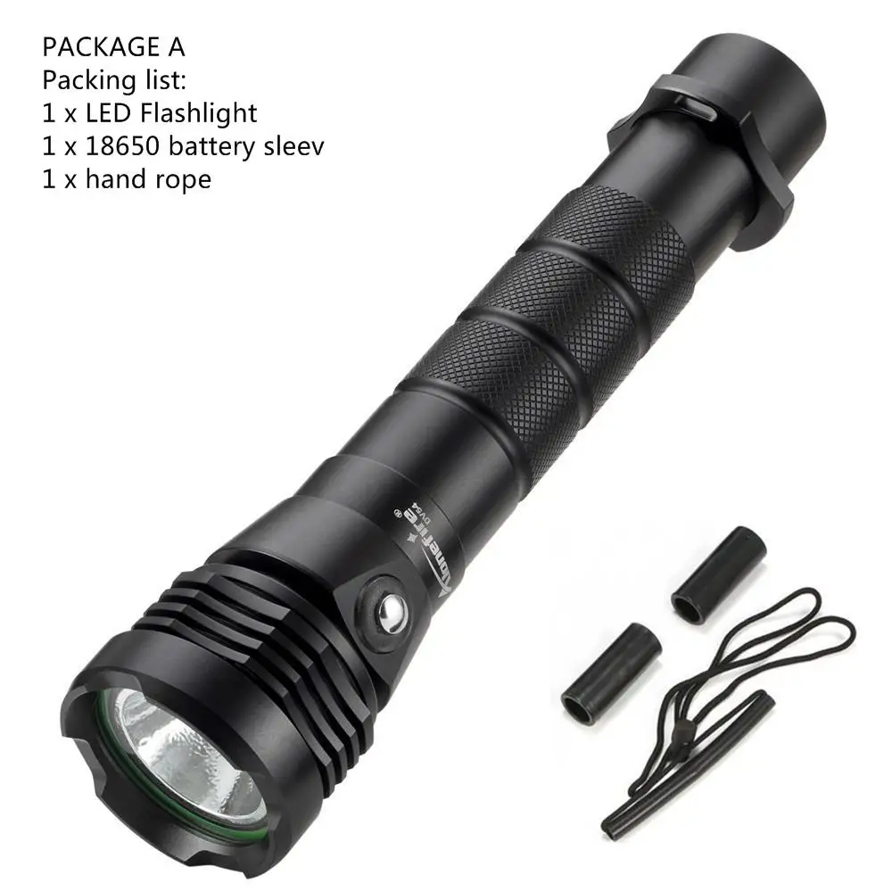 AloneFire DV54 светодиодный фонарь для дайвинга мощный xhp50 подводный светодиодный водонепроницаемый фонарь для дайвинга - Испускаемый цвет: PACKAGE  A