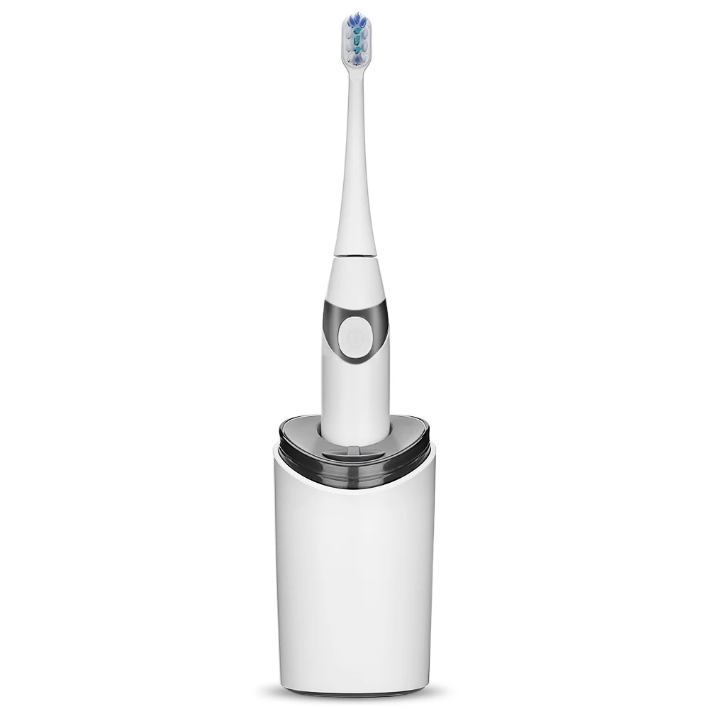 

Lebiyu UW-01 Rechargeable Portable Sonic Electric Toothbrush IPX7 USB Waterproof 31000 Vibrations Deep Clean With UV Sanitizer
