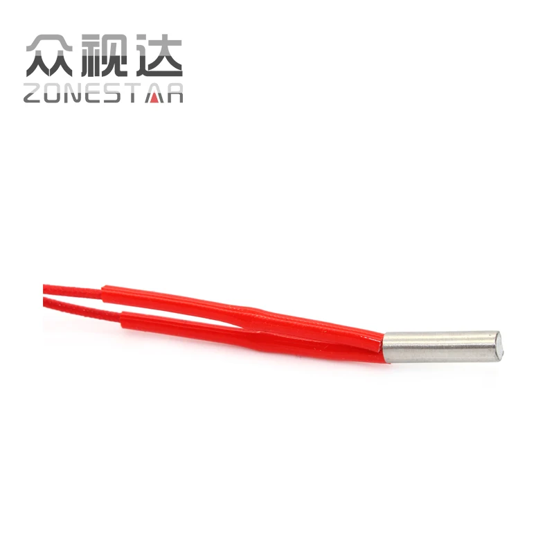  3PCS/Lot 12V 40W Cartridge Heater Ceramic  6x15/20/30mm  for 3D Printer Prusa Mendel DIY kit 12V/40W wire lenght:1m 