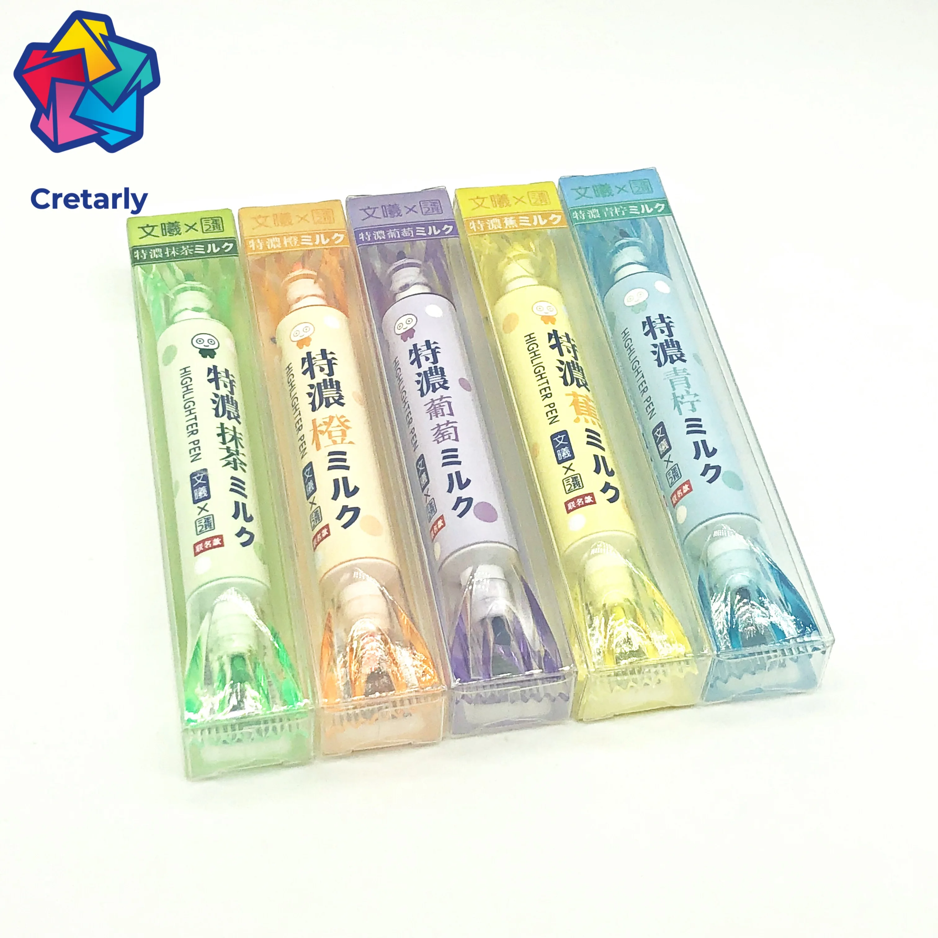 

1 Pcs Creative Japanese Stationery Candy shape Double Headed Fluorescent Pen Highlighter Pen Color Mark Pen Cute