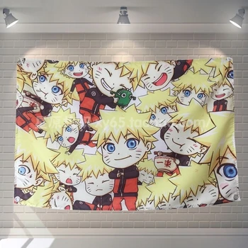 

"Naruto" Cartoon Movie Poster Banners Children's Room Wall Decoration Hanging Art Waterproof Cloth Polyester Fabric Flags