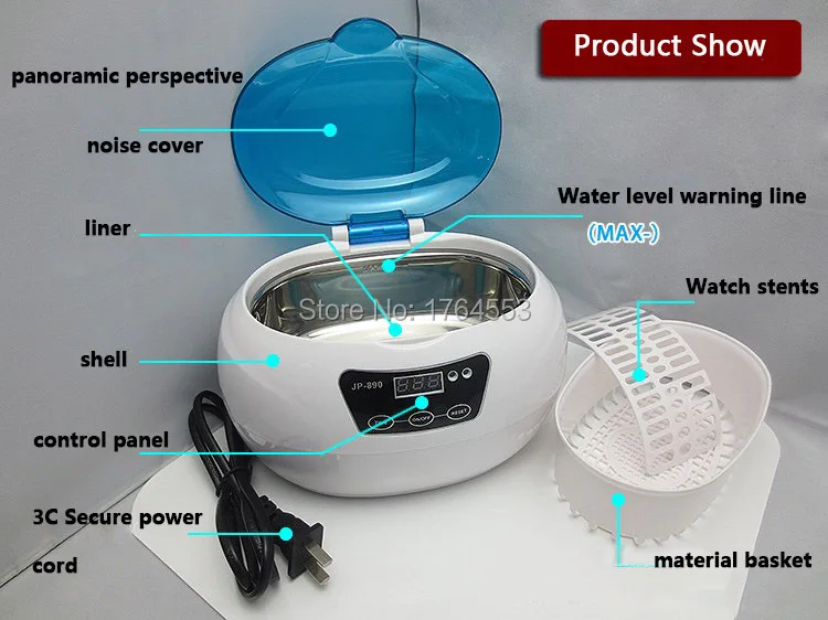 UV Sterilizer Pot Salon Nail Tattoo Clean Metal,Watches,Gem For Tools Equipment ,Ultrasonic autoclave Cleaner For Nail Cleaning-9