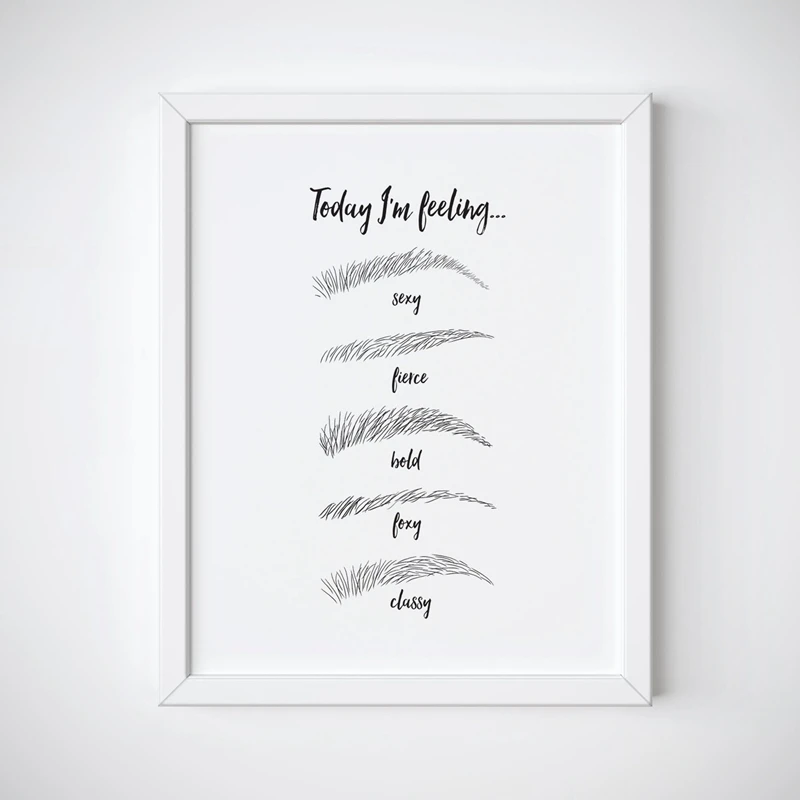 Makeup Print Canvas Painting Wall Decoration