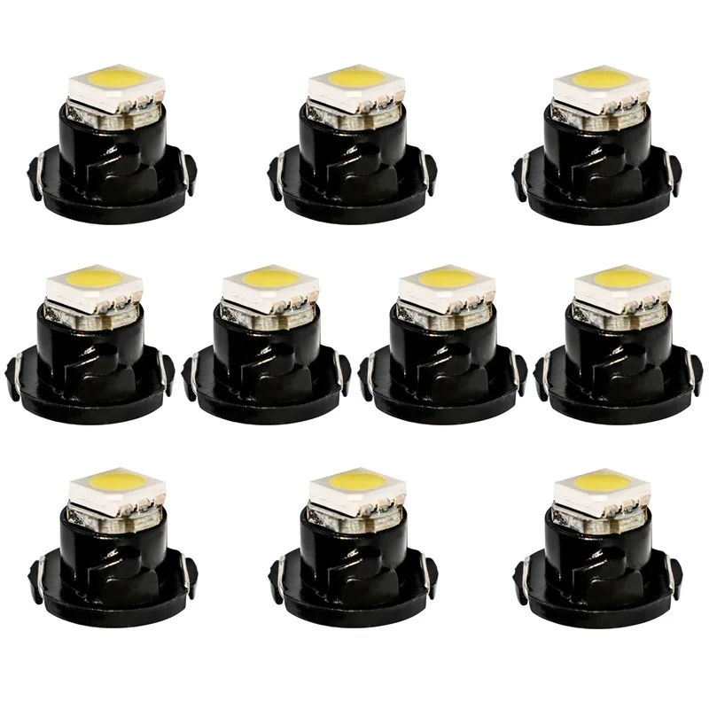 10 шт. светодиодные лампы T3 T4.2 T4.7 5050 SMD для приборной панели автомобиля|b8 stainless|bulb