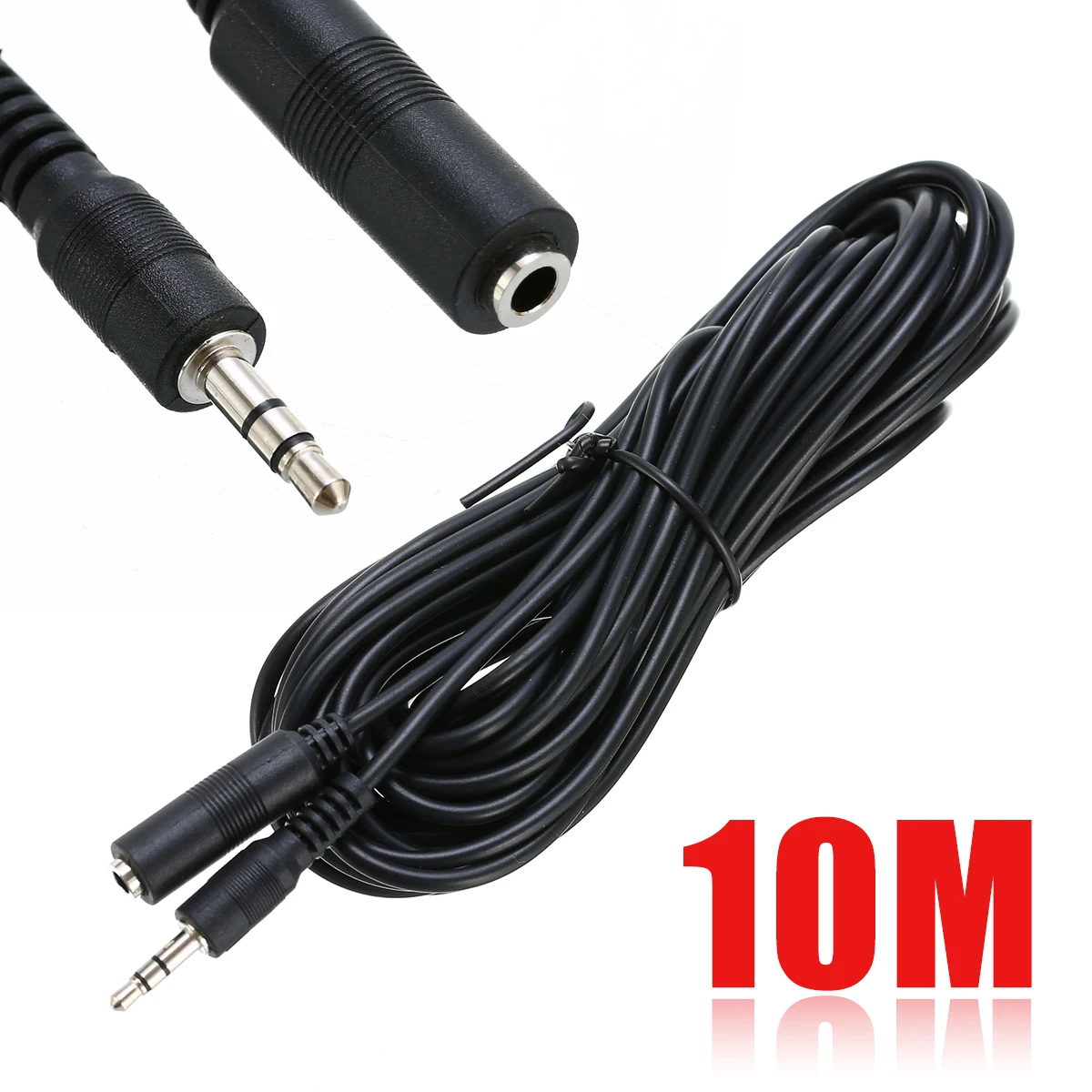 

1pc 10M 3.5mm IR Repeater Extension Cable Low Loss 3.5 Stereo Headphone Extender Wire for Infrared Receiver Mayitr