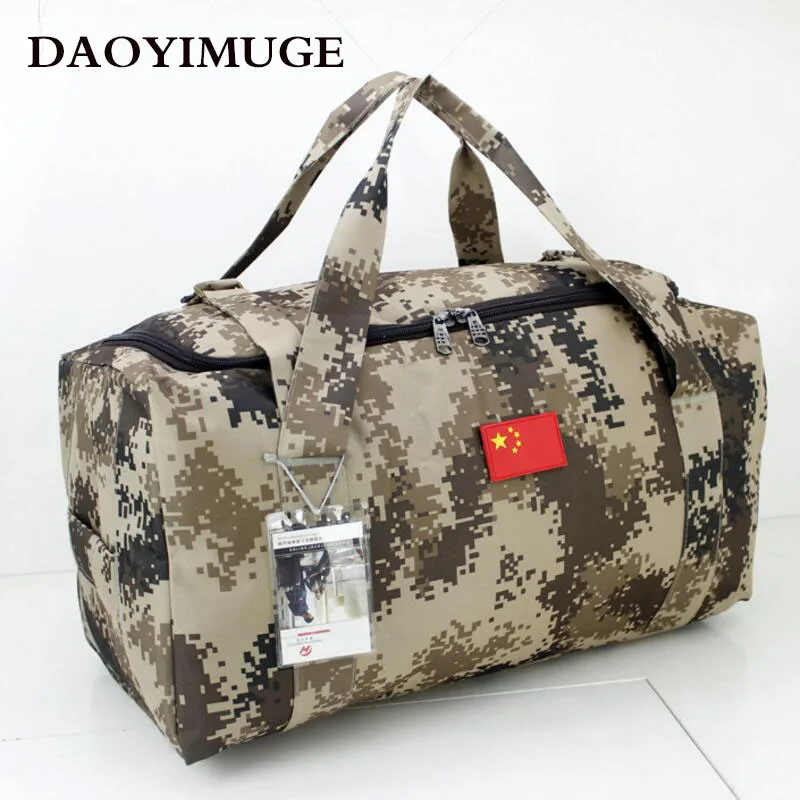 Military camouflage luggage bag bags of Oxford cloth handbag large