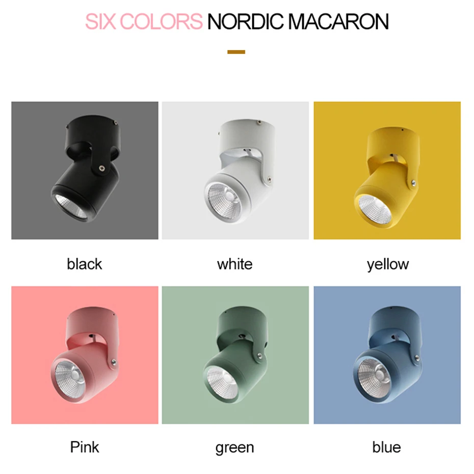 Скандинавский Macaron регулируемый светодиодный настенный светильник, креативный многоцветный настенный светильник для ресторана, магазина одежды, фона, бара KTV
