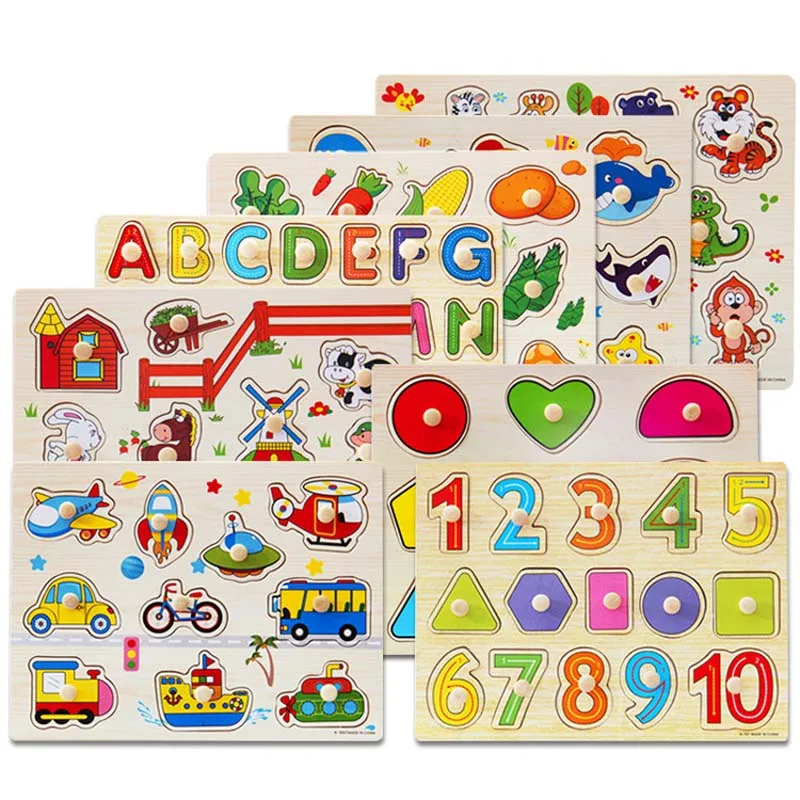 

Baby Education Tangram jigsaw boar Cartoon Animal digitalPattern Wooden Tangram Puzzles many design