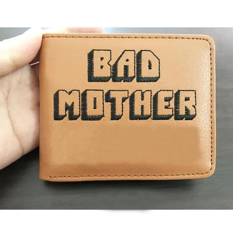 

Pulp Fiction Jules Wallet With Zipper Coin Pocket Bad Mother Letters Boys Wallet Card Holder Vintage Gift Purse
