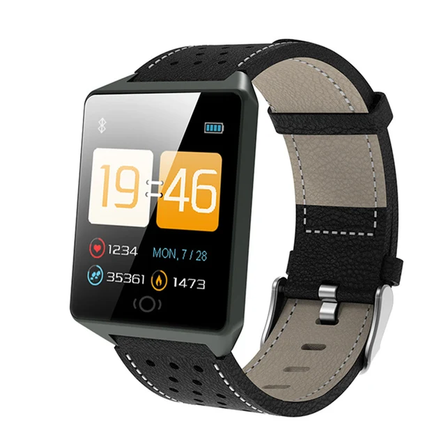 Drop Shipping Square Mirror Face IP67 Smart Watch Men Women LED Watches