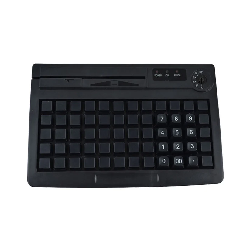 KB60 Perfect Design 60 keys usb pos terminal keyboard with MSRin
