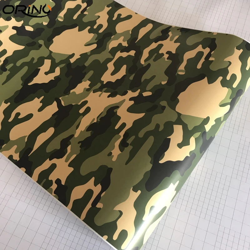 Army Green Camouflage Vinyl Film Wrap-4