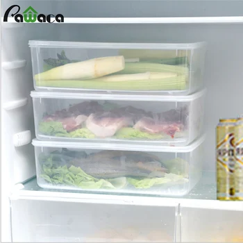 

Big Size Refrigerator Food Storage Container Kitchen Transparent Sealed Plastic Box Egg Fruit Meat Food Storage Cases Organizer