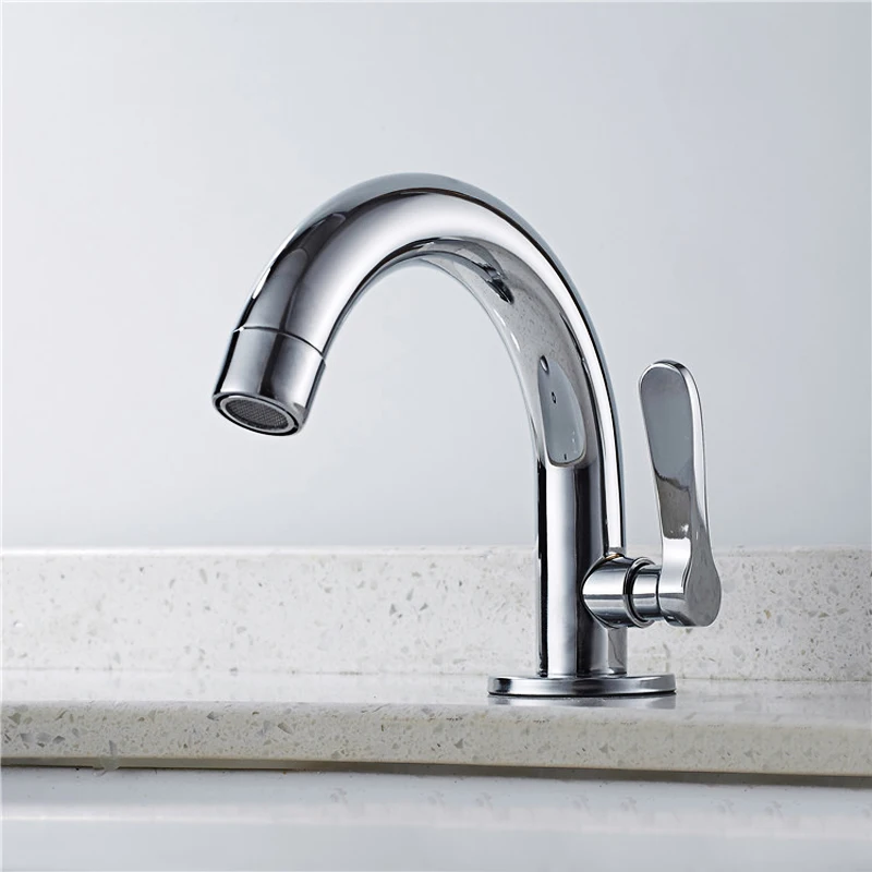 Günstig Küche Becken Wasserhahn Einzigen Kalten Deck Montiert Edelstahl Becken Waschbecken Wasserhahn Mischbatterie Einzigen Handgriff Bad Zubehör
