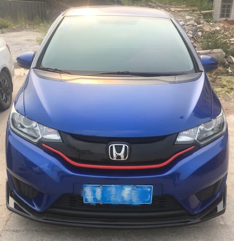 Для Honda Jazz Fit передний бампер диффузор протектор для- Fit GK5 обвес бампер задняя Лопата губы задний спойлер черный