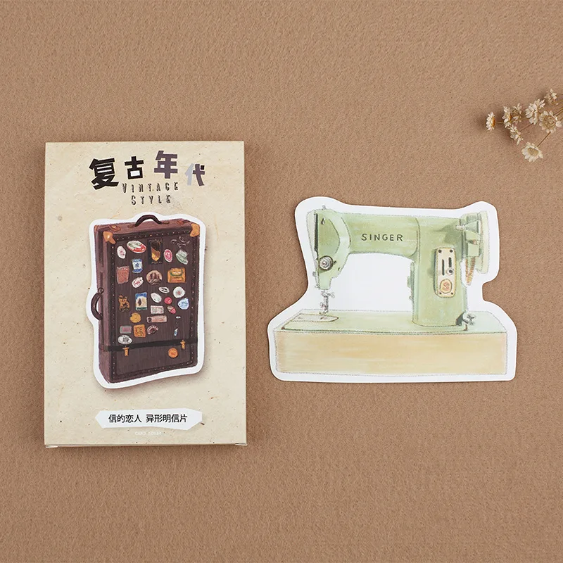 

3 set/1 lot Retro age Greeting Card Postcards Birthday Bussiness Gift Card Set Message Card W-KP-038