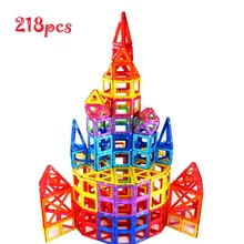 Magnetic Building Block Toy 218 Pieces Starter Inspire, Preschool creative 3D Educational Game Construction Stacking Skill set