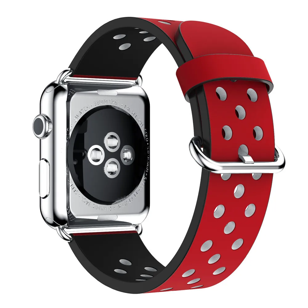 Роскошный дизайн классический ремешок с пряжкой для apple watch series 4 3 2 1 ремешок для iwatch 38 мм 42 мм браслет умные аксессуары на запястье 44 мм