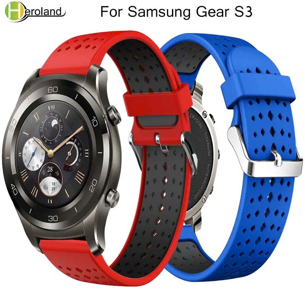 Gear S3 Frontier ремешок для Samsung Galaxy watch 46 мм классические Смарт часы браслет 22