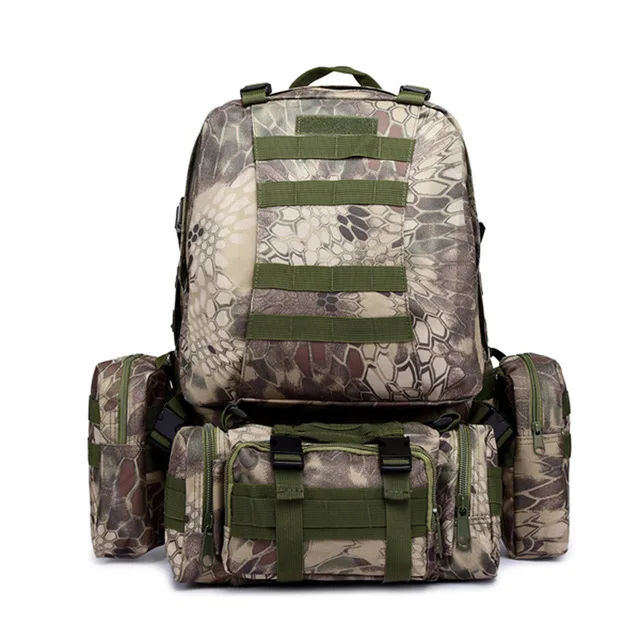 Камуфляжная уличная сумка, военный армейский тактический рюкзак, большой рюкзак, альпинистская Сумка для кемпинга, пешего туризма - Цвет: mardrake