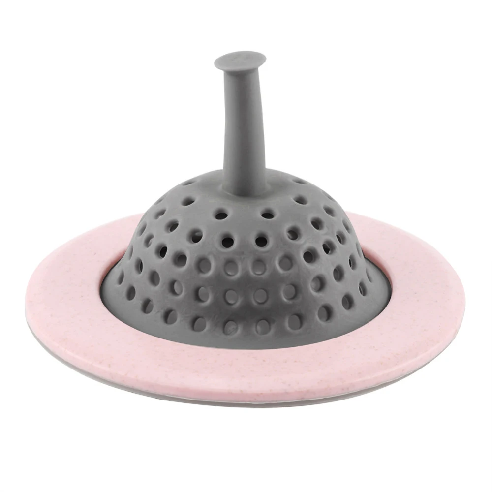 Bathroom Kitchen Plastic Sink Strainer Washbasin Sink Filter Silica Gel Anti-blocking Sink Drains Cover Pink Bathroom Kitchen Plastic Sink Strainer Washbasin Sink Filter Silica Gel Anti-blocking Sink Drains Cover Pink