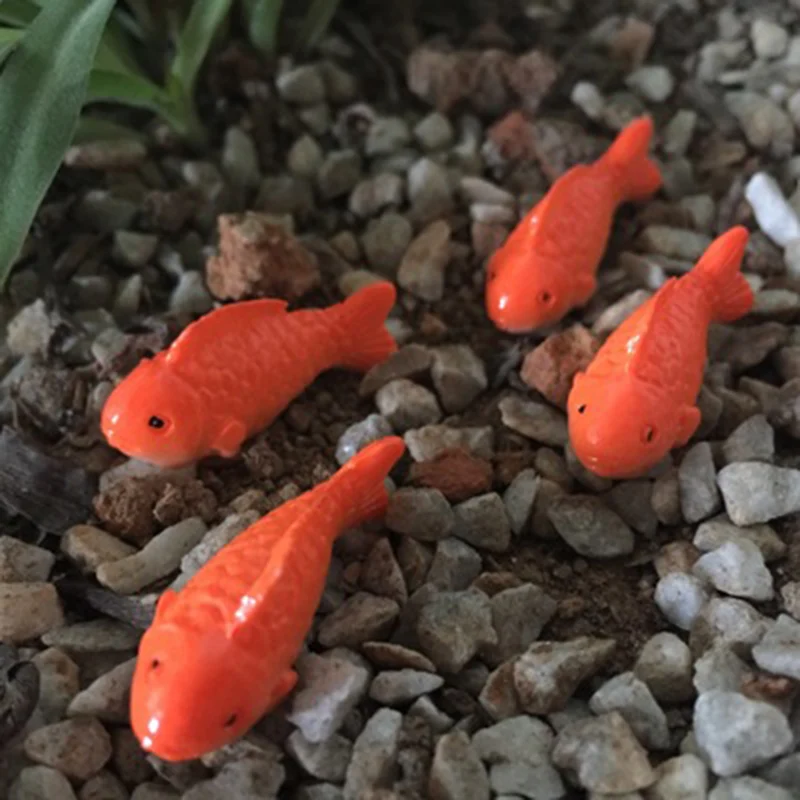 

ZOCDOU 1 Piece Red Fish Goldfish Simulation Carp Fishbowl Model Small Statue Little Figurine Crafts Figure Ornament Miniatures