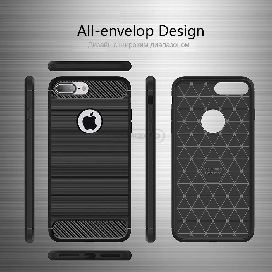 YAMIZOO For iPhone 6s Case Thin Soft Carbon Fiber Shockproof Cover Silicone Matte Phone Cases for iPhone 6 7 8 Plus X Case Coque (8)