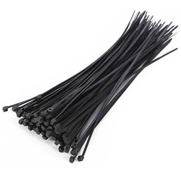 100pcs Black Self Locking Cable Tie High Quality Nylon Fasten Zip Wire Wrap Strap 3x200mm