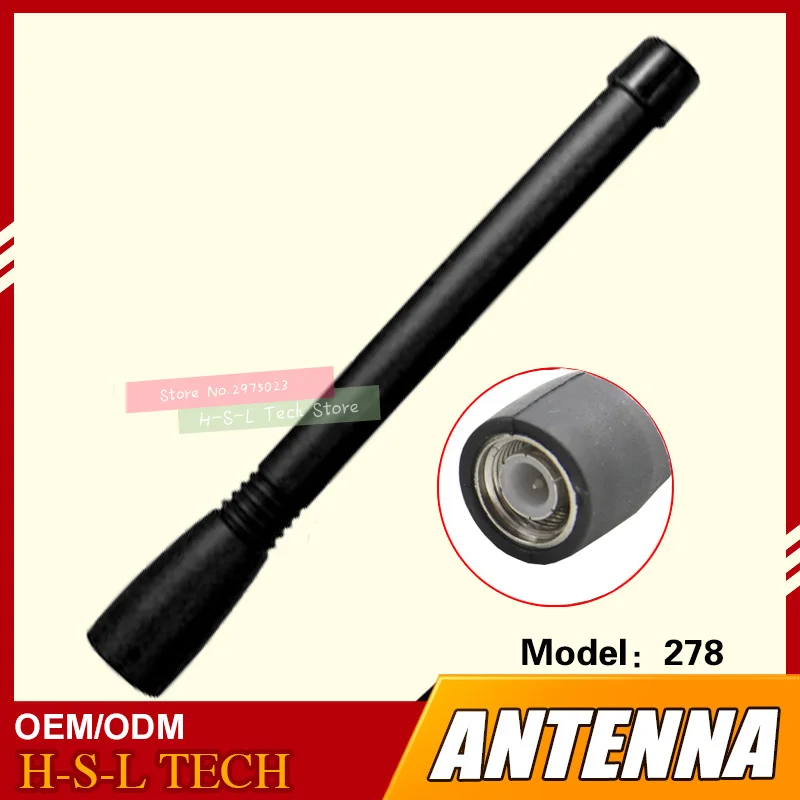 Walkie Talkie Rubber Antenna 450-470Mhz TNC Interface Two Way Radio Antenna For Kenwood TK-378 TK-278 TK-388