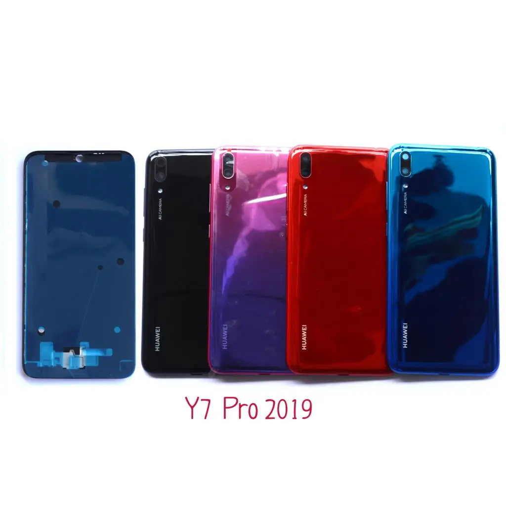 

6.26" for Huawei Y7 Pro 2019 Battery Back Cover Rear Cover Housing Door front panel housing