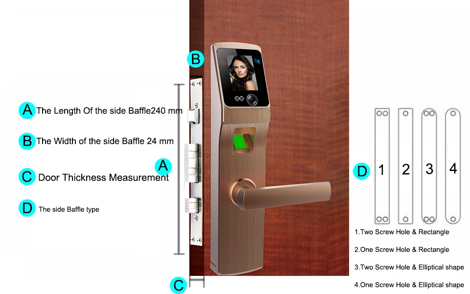 Eseye Aqara дверной замок цилиндр отпечаток пальца сенсорный экран умный дверной замок для лица биометрический интеллектуальный электронный дверной замок ручка