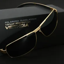 2Pcs/lot VEITHDIA Rectangle Sunglasses For Men Polarized lens Driving Sun Glasses oculos de sol Masculino Eyewear shades 2490