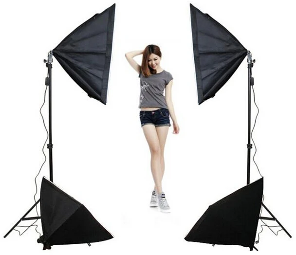 

Professional photography Softboxes combination 50x70CM X4 soft box E27 interface Photo studio video camera light source