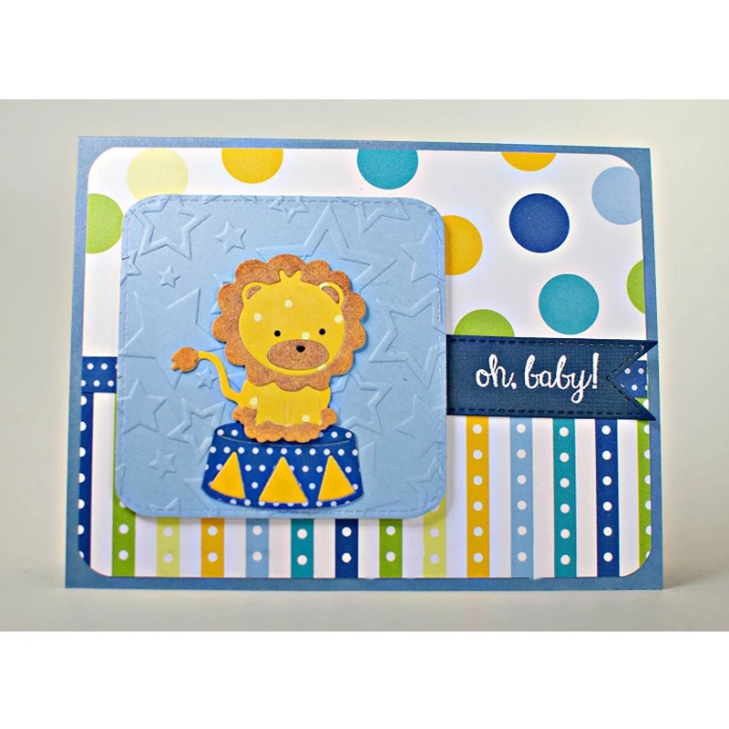 

Cute Variety Lion Metal Cutting Dies Stencils For Card Making Decorative Embossing Suit Paper Cards DIY Dies Scrapbooking 2019