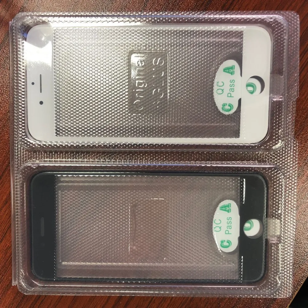 

10Pcs For Apple iPhone 5/6/6S/7/8 Plus Front Glass LCD Touch Screen Outer Glass Lens with Cold Press Frame Bezel+ OCA Film