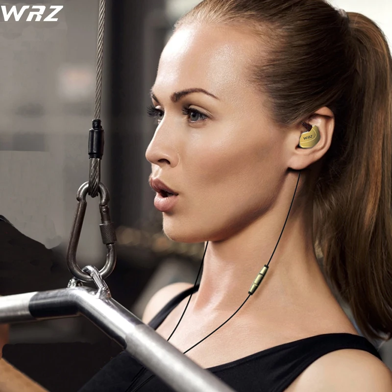 Наушники вкладыши WRZ X6 с сабвуфером спортивные Hi Fi наушники микрофоном для ди